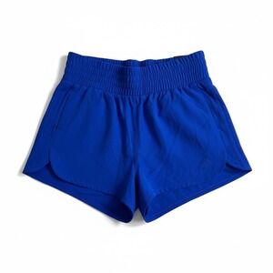 Adidas Womens Pacer High Rise 3 Inch Inseam Running Shorts Lucid Blue Size S